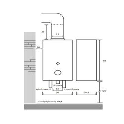 آبگرمکن دیواری بوتان مدل B3215i