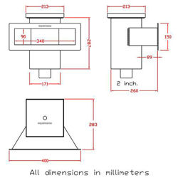 اسکیمر استیل دسترسی از بالا مدل UA340G