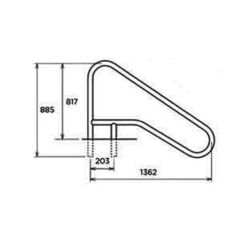 دستگیره کناره استخراستیل 304