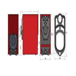 دیگ چدنی شوفاژکار 8 پره سولار 300