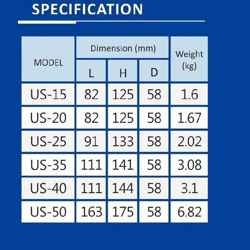 شیر برقی 1 اینچ یونیدی بخار مدل US-25