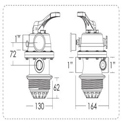 شیر فیلتر شنی ایمکس مدل MPV06