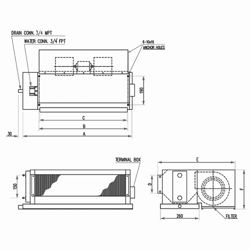 فن کویل سقفی توکار میتسویی MF600-CP