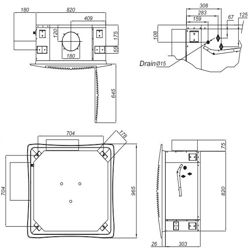 فن کویل کاستی چهارطرفه تهویه ستاره مدل SD 1200