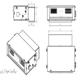 فن کویل کانالی تهویه مدل AR N-08
