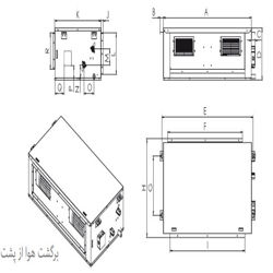 فن کویل کانالی تهویه مدل AR N-08