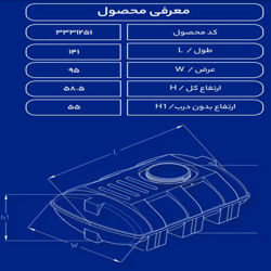 مخزن پلاستیکی 500 لیتری بیضی طبرستان