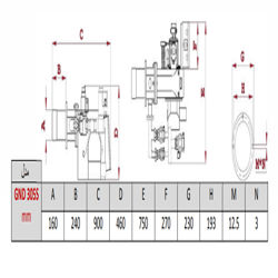 مشعل دوگانه سوز گرم ایران GND305 S