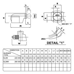 مشعل گازوئیلی هوفمات مدل SL2M-K