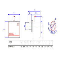 مشعل گازی پارس مشعل PMN-1PGO-111
