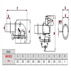 مشعل گازی گرم ایران GNG 90/12