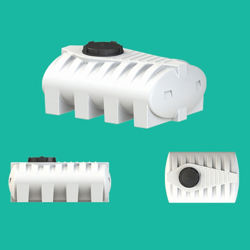 منبع آب پلی اتیلن افقی کوتاه 8000 ليتری هرمز برکه