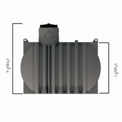 منبع آب پلی اتیلن دفنی سپتیک 5000 ليتری هرمز برکه