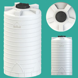 منبع آب پلی اتیلن عمودی بلند 500 ليتری هرمز برکه