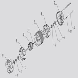 موتور هود 44 وات تک شفت الکتروژن