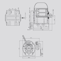 موتور کولر 3/4 اسب خازن دار مدل تندر الکتروژن