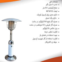 هیتر قارچی رومیزی سرمابان