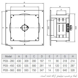 پلاگ فن دمنده مدل PEB-28-9G2T