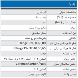 پمپ آب ابارا سانتریفیوژ زمینی مدل 3D4 40-125/0.37R