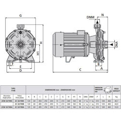 پمپ آب بشقابی دو پروانه اسپرونی مدل 2C32/190B 230400 IE3