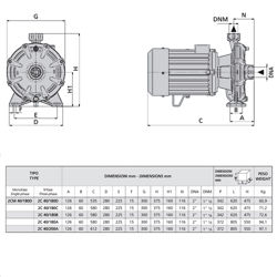 پمپ آب بشقابی دو پروانه اسپرونی مدل 2C40-180D 230400