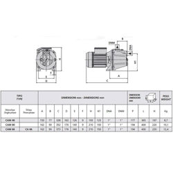 پمپ آب جتی اسپرونی مدل CAM 40