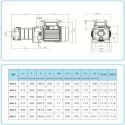 پمپ آب سایر طبقاتی مدل OP 40R/4