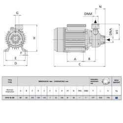 پمپ آب محیطی اسپرونی مدل KPM 50 BR