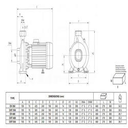 پمپ آب پنتاکس سانتریفیوژ مدل CH 400