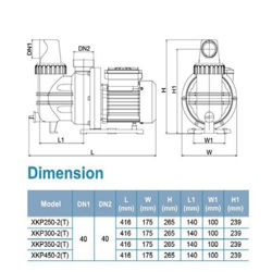 پمپ استخری لئو مدل XKP300-2