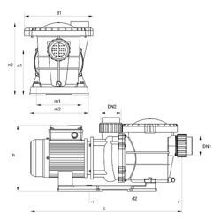 پمپ تصفیه استخر سمنان انرژی مدل NM-SFPT300