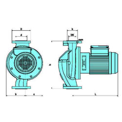 پمپ سیرکولاتور خطی سمنان انرژی 2 اینچ A7 سه فاز