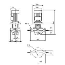 پمپ سیرکولاتور خطی گراندفوس TP 32-380/2