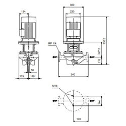 پمپ سیرکولاتور خطی گراندفوس TP 50-430/2