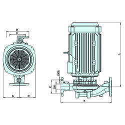 پمپ سیرکوله خطی اتالاین مدل 16/1102-65