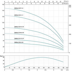 پمپ شناور لئو مدل 3XRm 2.5/21-0.75