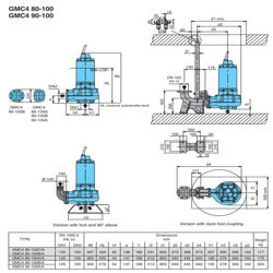 پمپ لجن کش کالپدا مدل GMC4 80-100B-A