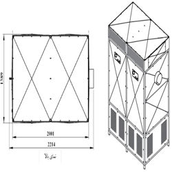 کوره هوای گرم گازوئیلی انرژی مدل 3000