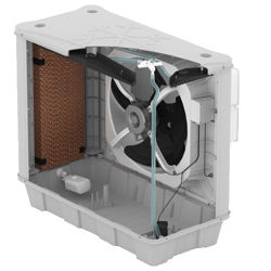 کولر آبی سلولزی پلیمری 4500 پشت پنجره ای