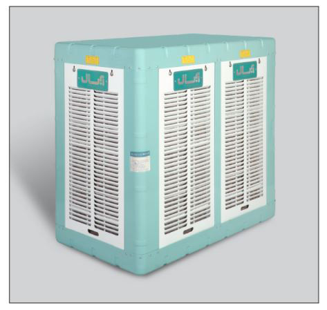 نمای پشت نمای پشت اینورتر کولر آبی صنعتی آبسال آکسیال مدل AC-AX130