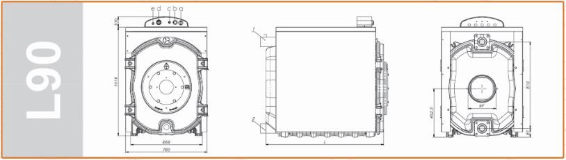 ابعاد دیگ چدنی ام ای تری L90