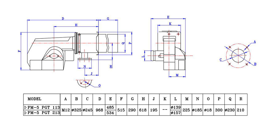 مشعل گازی پارس مشعل PM5-PGT-213