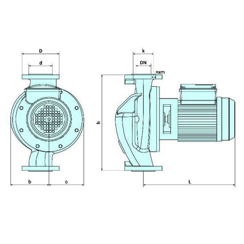 خرید پمپ سیرکولاتور سمنان انرژی 3 اینچ PD40  سه فاز